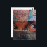 The Eyes abstract junk journal Collage Postcard<br><div class="desc">A mixed media collage made and photographed by Angelandspot in the year 2026 with vintage images from magazines and textbooks</div>