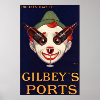 The Eyes Have It! Vintage Port Advertisement Poster