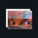 The Eyes junk journal Collage Postcard<br><div class="desc">A mixed media collage made and photographed by Angelandspot in the year 2026 with vintage images from magazines and textbooks</div>