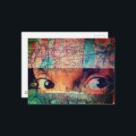 The Eyes Looking junk journal Collage Postcard<br><div class="desc">A mixed media collage made and photographed by Angelandspot in the year 2026 with vintage images from magazines and textbooks</div>