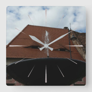 The eyes of the city square wall clock