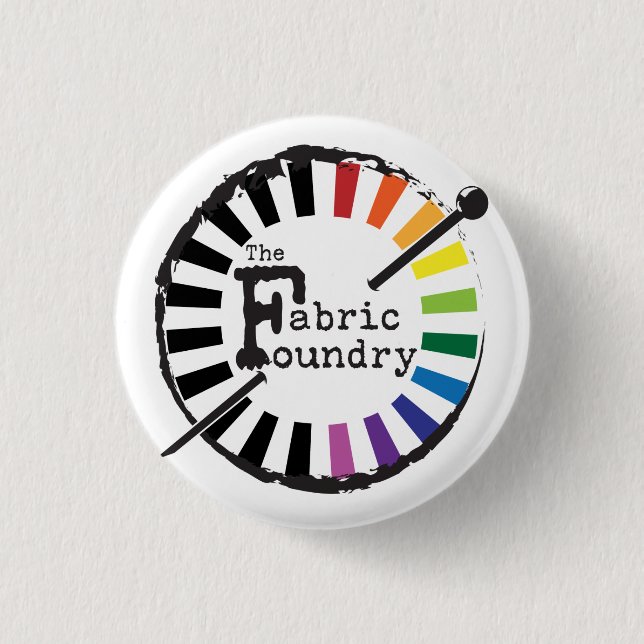 The Fabric Foundry Logo Button (Front)