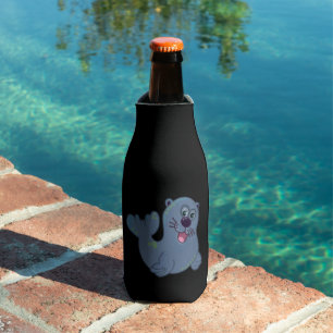 The Fabric Seal At Zazzle Mascot Logo Character Bottle Cooler