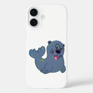 The Fabric Seal At Zazzle Mascot Logo Character iPhone 16 Case