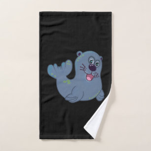 The Fabric Seal At Zazzle Mascot Logo Character Hand Towel