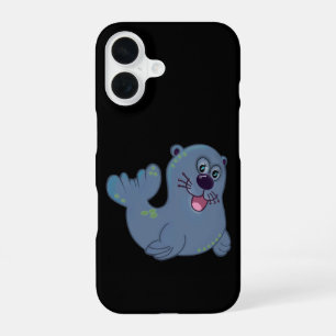 The Fabric Seal At Zazzle Mascot Logo Character iPhone 16 Case