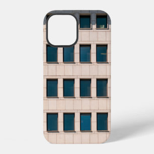 The facade of the modern building with rectangular iPhone 12 case