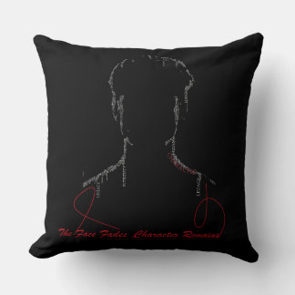 The Face Fades. Character Remains | Minimalist Typ Cushion