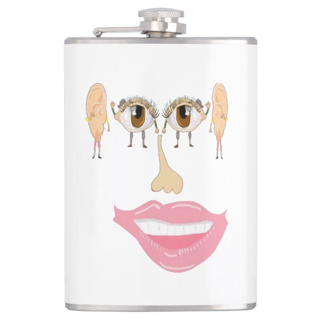 The Face Hip Flask (Front)