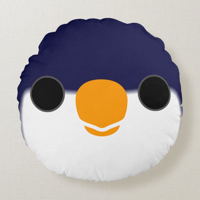 The face of a Blue lorikeet Round Cushion (Front)