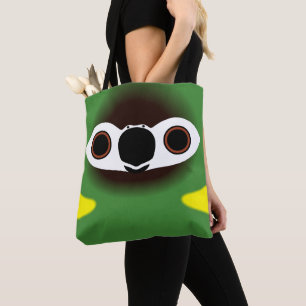 The face of a Golden-collared macaw Tote Bag
