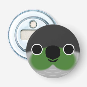 The face of a Green-cheeked parakeet Bottle Opener
