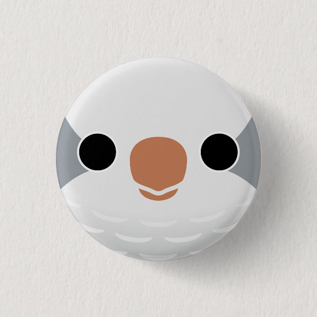 The face of a Grey Monk Parakeet 3 Cm Round Badge (Front)