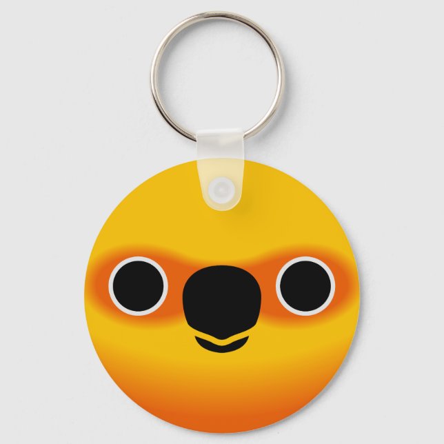 The face of a Jenday Conure Key Ring (Front)