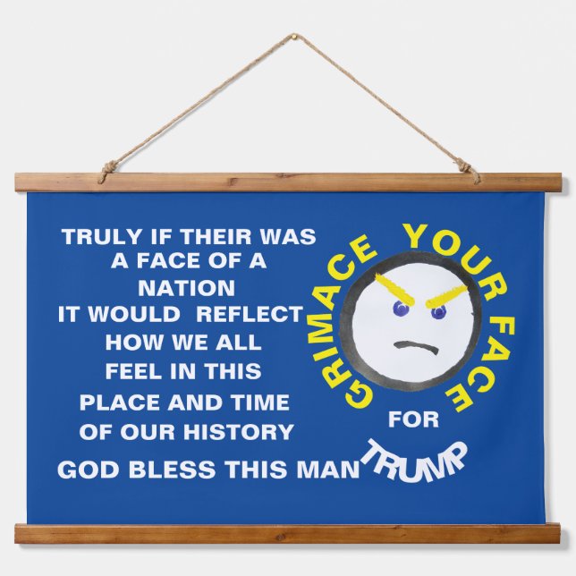 The face of a nation hanging tapestry (Front)