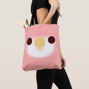 The face of a Rubino Bourke's parrot Tote Bag