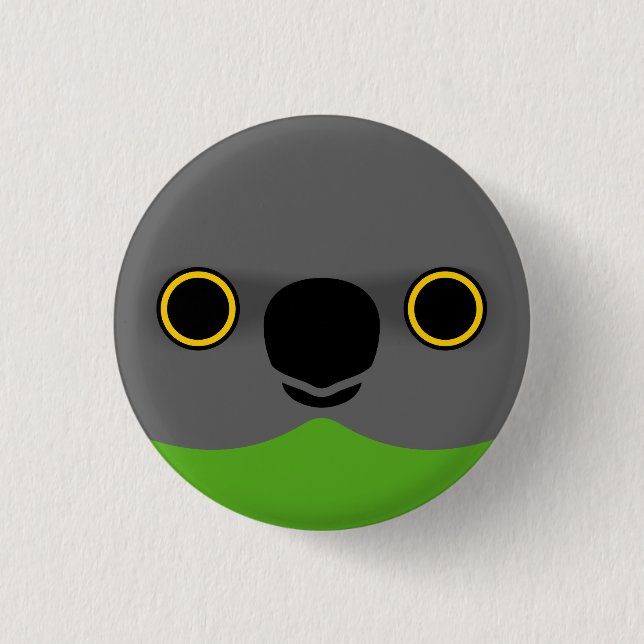 The face of a Senegal Parrot 3 Cm Round Badge (Front)
