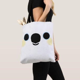 The face of a Sulphur-crested cockatoo Tote Bag