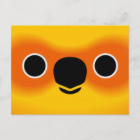 The face of a Sun Conure