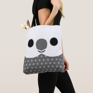 The face of a white-faced Pearl male cockatiel Tote Bag