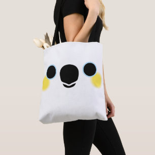 The face of a Yellow-crested cockatoo Tote Bag