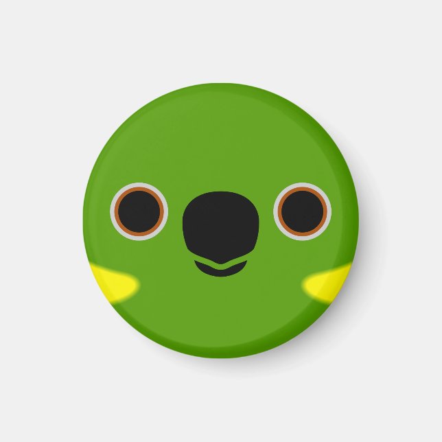 The face of a Yellow-naped amazon Magnet (Front)
