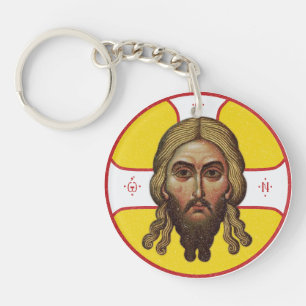The Face Of Christ Orthodox Icon Key Ring
