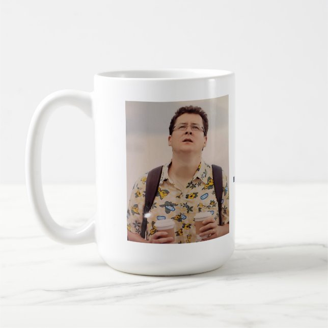 the face of coffee today mug (Left)
