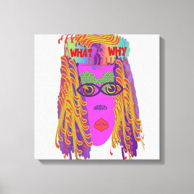 The Face Of Curiosity Canvas Print (Front)