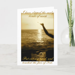 The Face of God - consolation and sympathy Card