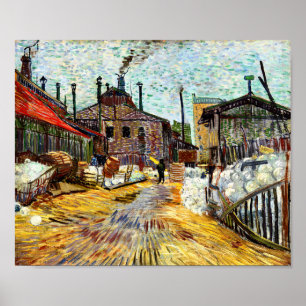 The Factory (1887) by Vincent Van Gogh  Poster