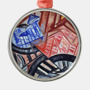 The Factory and the Bridge Metal Tree Decoration