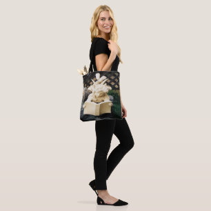 The Faerie reading at a Koi pond....... Tote Bag