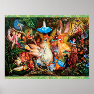 THE FAIRIES FAVOURITE BIRD Enchanted Woods Poster