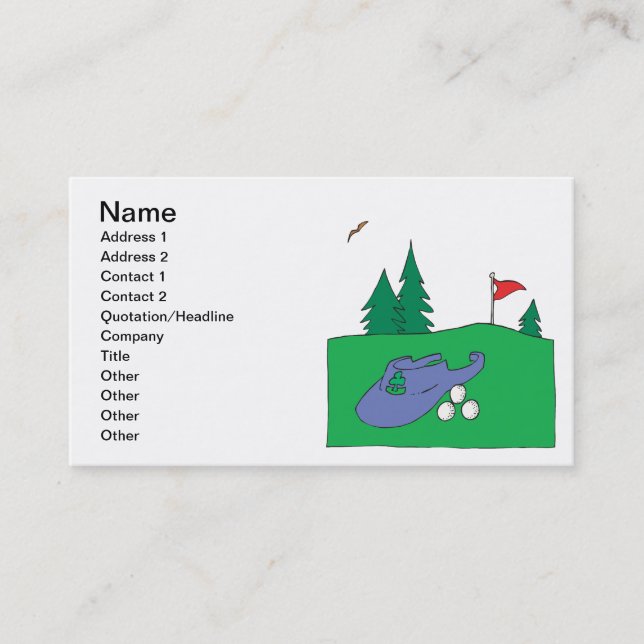 The Fairway Business Card (Front)