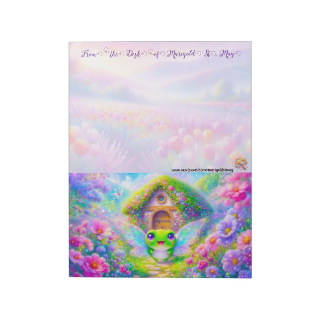 The Fairy Collection: Frog Fairy Notepad (Rotated)
