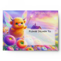 The Fairy Collection: Highland Cow Fairy Envelopes