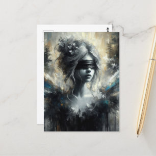 The Fairy in a Blindfold Postcard