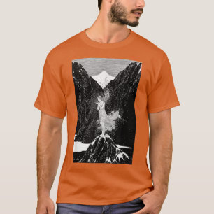 The Fairy Of The Snow Retro Vintage Magical Mounta T-Shirt