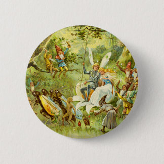 The Fairy Prince and Thumbelina 6 Cm Round Badge