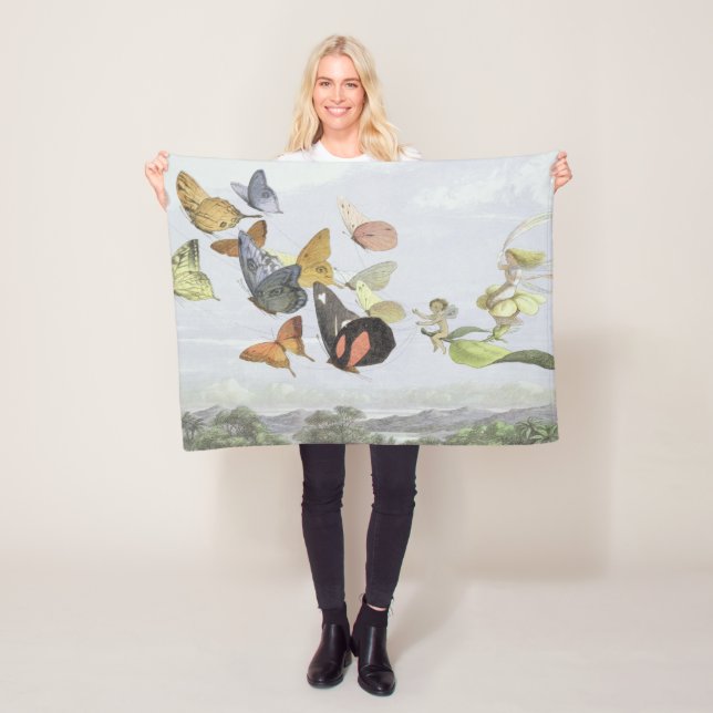 The Fairy Queen's Carriage | Elf World Fleece Blanket (In Situ)
