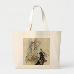 The Fairy There Welcomed Her Majesty Large Tote Bag