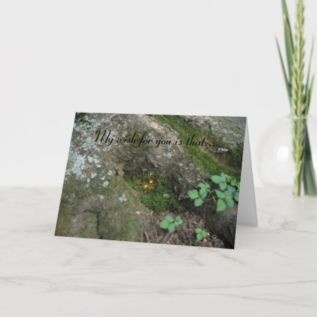 "The Fairy was Home" Card (Front)