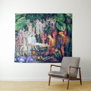 The Fairy's Funeral, John Anster Fitzgerald Tapestry