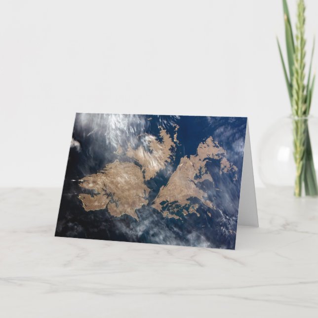 The Falkland Islands (Islas Malvinas). Card (Front)