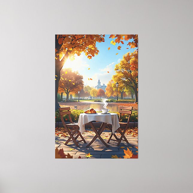 The fall breakfast canvas print (Front)
