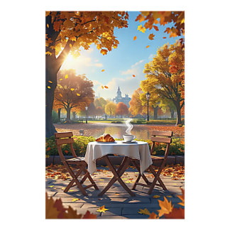 The fall breakfast photo print