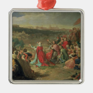 The Fall of Granada in 1492, 1890 Metal Tree Decoration