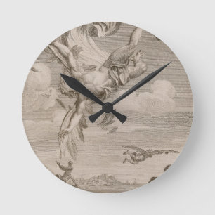 The Fall of Icarus, 1731 (engraving) Round Clock