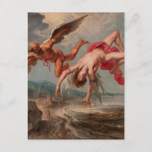 The Fall of Icarus (by Jacob Peter Gowy) Postcard